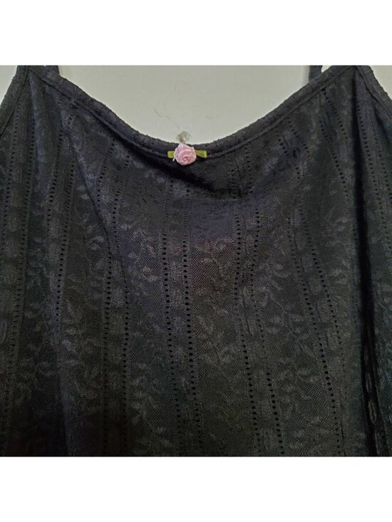 Wild Fable Black Lace Slip Dress With Adjustable Straps & Floral Detail Size Lar - Picture 6 of 10